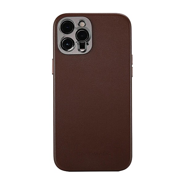 Pro Leather Case - iPhone 12 Pro Max (Magnet Enabled) - Brown