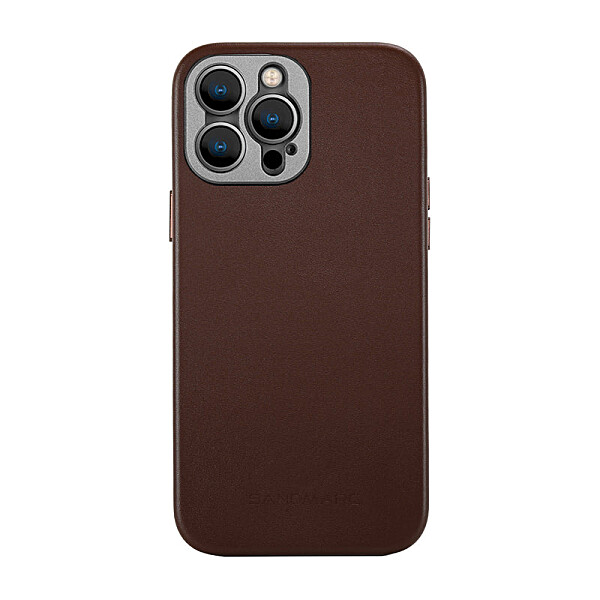 Pro Leather Case - iPhone 13 Pro (Magnet Enabled) - Brown