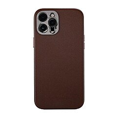 Pro Leather Case - iPhone 12 Pro Max (Magnet Enabled) - Brown