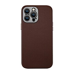 Pro Leather Case - iPhone 14 Pro (Magnet Enabled) - Brown