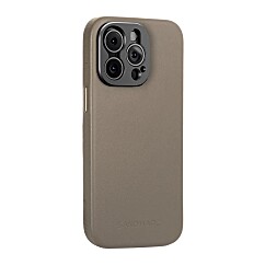 Pro Leather Case - iPhone 15 Pro - Sand (MagSafe Compatible)